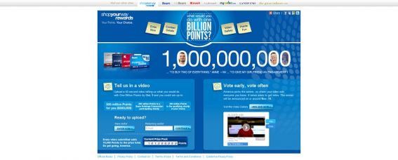 billionpoints.com – Shop Your Way Rewards What Would You Do With One Billion Points? Video Contest