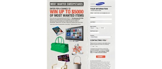 The Most Wanted Sweepstakes
