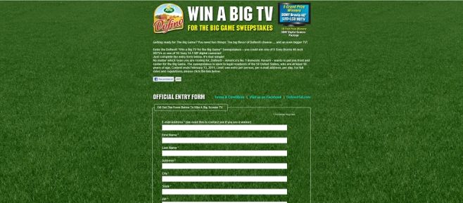Dofino Cheese Sweepstakes Dofino Cheese Sweepstakes