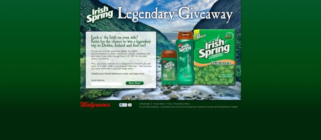Irish Spring Legendary Giveaway Irish Spring Legendary Giveaway