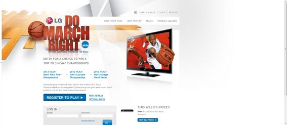 LG Do March Right Sweepstakes LG Do March Right Sweepstakes