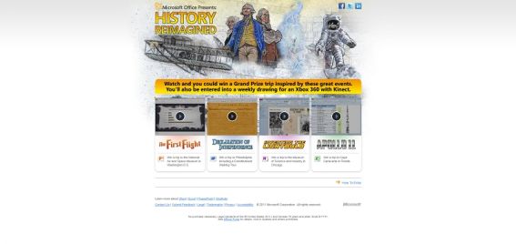Microsoft Office Documents in History Sweepstakes