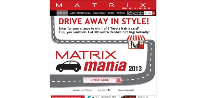 matrixmania2013.com – Matrix Mania Sweepstakes matrixmania2013.com – Matrix Mania Sweepstakes