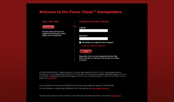 The Flavor Chase Sweepstakes