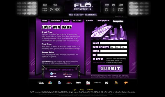 FLO TV Perfect Teammate Sweepstakes