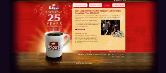 Folgers Jingle Contest