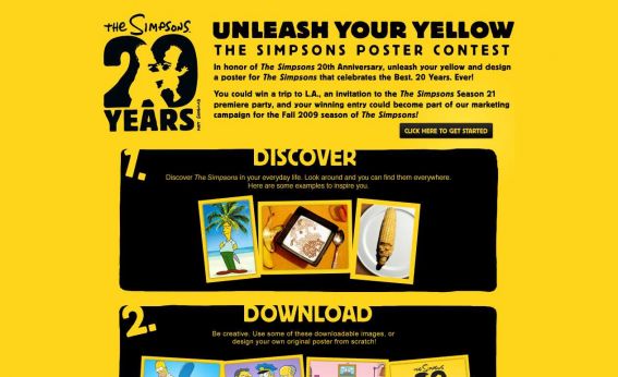 Unleash Your Yellow: The Simpsons 20th Anniversary Poster Contest