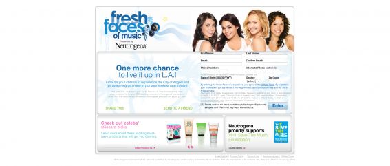 Neutrogena Fresh Faces Sweepstakes