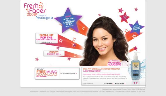 The Neutrogena Concert Sweepstakes