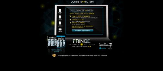 Fringe Season 1 Complete the Pattern Promotion