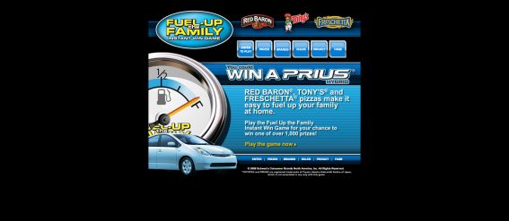 Fuel Up the Family Instant Win Game