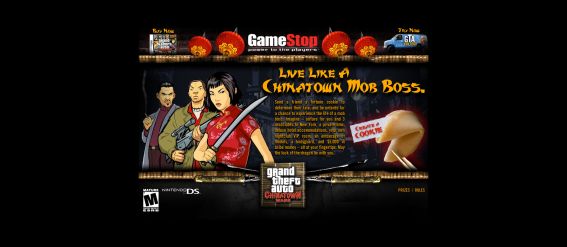 GameStop Grand Theft Auto Chinatown Wars Sweepstakes