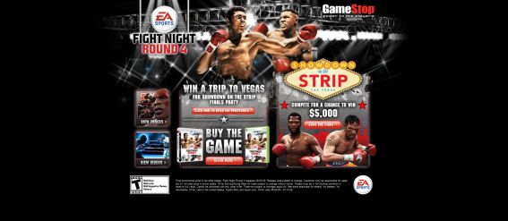 GameStop Fight Night Round 4 Finals Party Sweepstakes