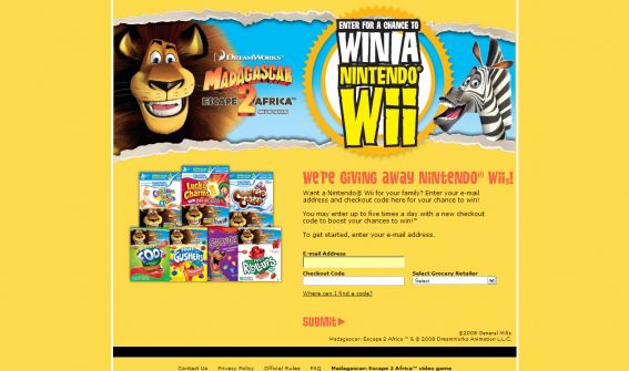 General Mills Win a Wii Sweepstakes