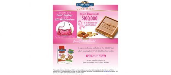 Ghirardelli LUXE MILK Sweepstakes