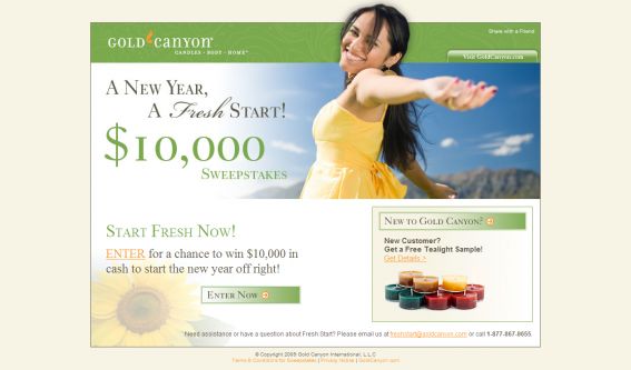 Fresh Start Sweepstakes