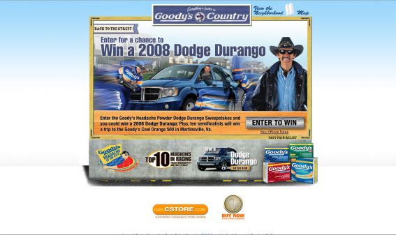 Goody’s Gets You Back on Track Fast Sweepstakes