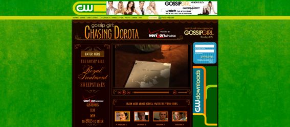 CW Verizon Wireless Gossip Girl Royal Treatment Sweepstakes