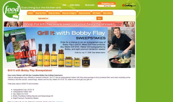 Grill It with Bobby Flay Sweepstakes