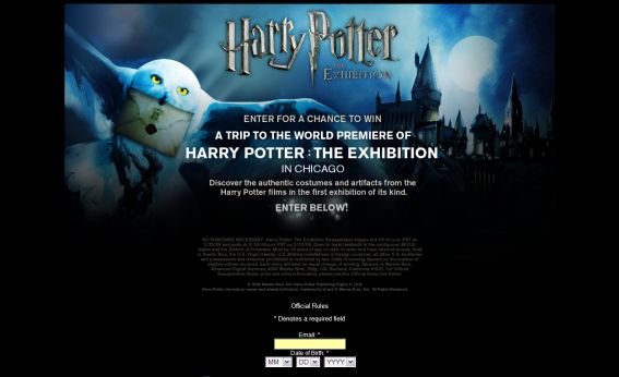 Harry Potter: The Exhibition Sweepstakes