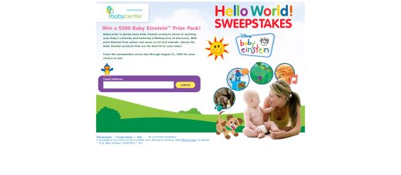 BabyCenter Hello World! Sweepstakes