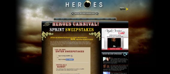 Heroes Sprint Interactive Story Sweepstakes Heroes Sprint Interactive Story Sweepstakes
