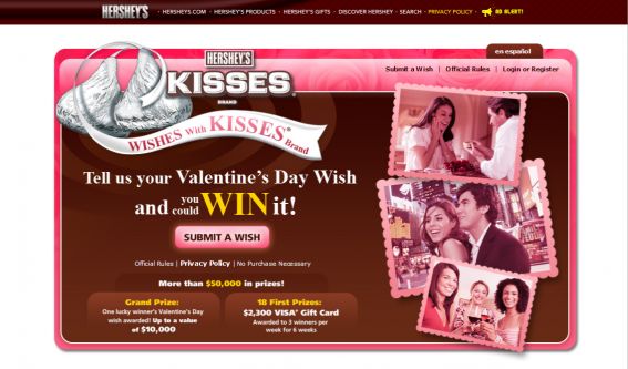 Hershey’s Kisses Wishes With Kisses Brand Contest