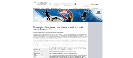 Hilton Worldwide Official Guest of Team USA Sweepstakes