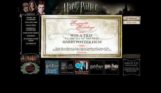 Hogwarts Holidays Sweepstakes
