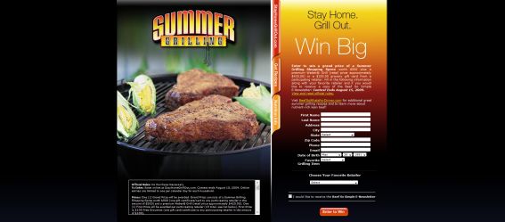 Stay Home Grill Out Sweepstakes