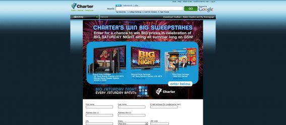 Charter Win Big Sweepstakes