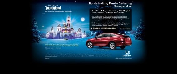 2009 Honda Holiday Family Gathering Sweepstakes