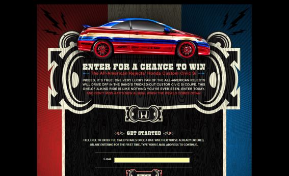 Honda AAR Custom Car Sweepstakes Honda AAR Custom Car Sweepstakes