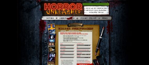Horror Unleashed Sweepstakes