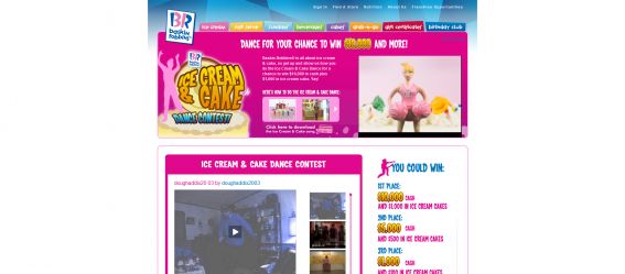 Baskin-Robbins Ice Cream and Cake Dance Video Contest