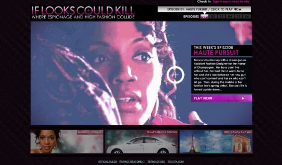 The Toyota If Looks Could Kill Sweepstakes