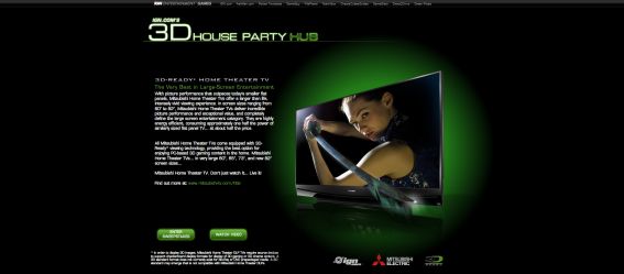 Mitsubishi 3D House Party Sweepstakes