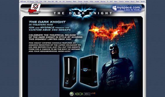 The Dark Knight Sweepstakes