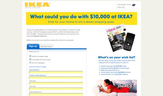 The IKEA Find It Instant Win Game and Sweepstakes