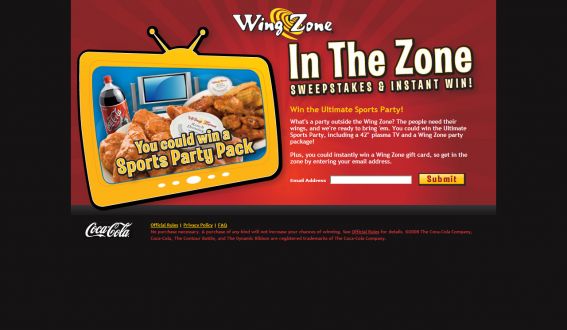 In the Zone Sweepstakes and Instant Win