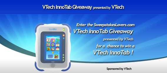 SweepstakesLovers.com VTech InnoTab Giveaway presented by VTech SweepstakesLovers.com VTech InnoTab Giveaway presented by VTech