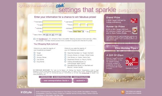 Light Up the Season with Settings that Sparkle Sweepstakes