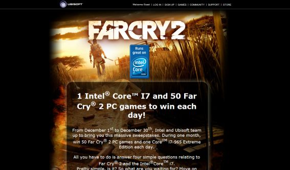 Ubisoft’s Far Cry 2 Contest Ubisoft’s Far Cry 2 Contest