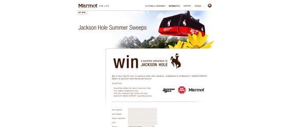 Jackson Hole Summer Adventure Sweepstakes