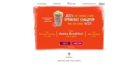 The Jamba 21-Day Healthier You Sweepstakes The Jamba 21-Day Healthier You Sweepstakes