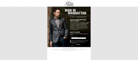 J. Crew Man in Manhattan Promotion