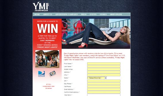 YMI Jeans Sweepstakes
