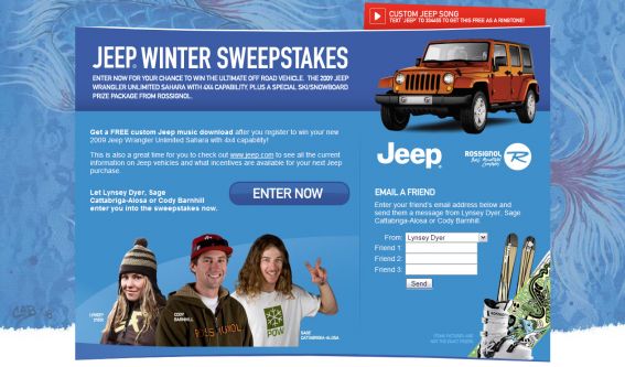 Jeep Winter Sweepstakes Jeep Winter Sweepstakes