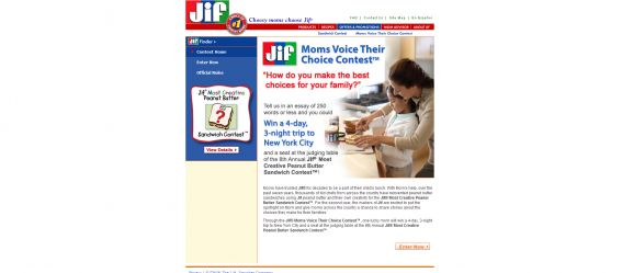 Jif Moms Voice their Choice Contest Jif Moms Voice their Choice Contest