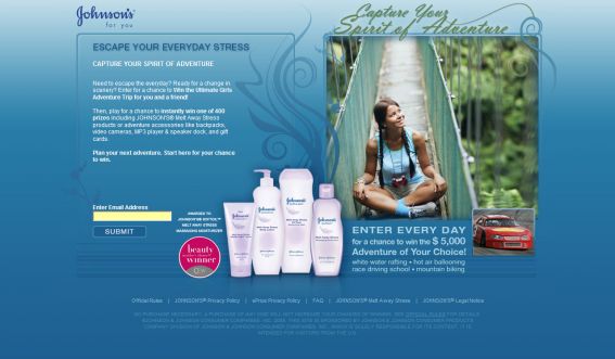 Johnson’s For You Escape Your Everyday Stress Johnson’s For You Escape Your Everyday Stress